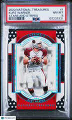 2023 Panini National Treasures Kurt Warner #1 Stars And Stripes 13/13 PSA 8