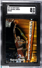 1997 Topps Finest Michael Jordan #271 Bronze SGC 8