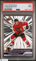 2023 Upper Deck Connor Bedard #451 Outburst PSA 9