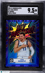 2020 Donruss Optic Luka Doncic #13 My House! Purple Prizm SGC 9.5