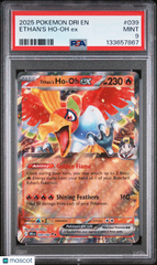 2025 Pokemon Dri EN-Destined Rivals Ethan's Ho-Oh EX PSA 9 #039