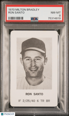 1970 Milton Bradley Ron Santo PSA 8