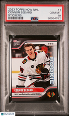 2023 Topps Now NHL Stickers Connor Bedard #1 PSA 10