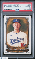 2024 Topps Allen & Ginter Yoshinobu Yamamoto #201 PSA 10