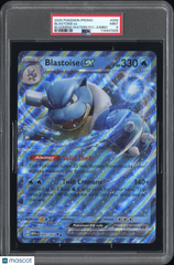 2025 Pokemon Promo Blastoise EX #009 Blooming Waters P/C-Jumbo PSA 9