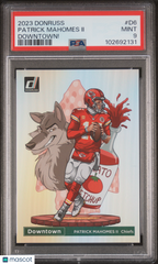 2023 Panini Donruss Downtown! Patrick Mahomes II #D6 PSA 9