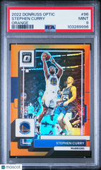 2022 Panini Donruss Optic Stephen Curry #96 Orange PSA 9