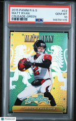 2015 Panini Rookies & Stars Crusade Matt Ryan #C2 Green PSA 10