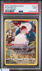 2022 Pokemon Sword & Shield Lost Origin Snorlax Fa Lost Origin PSA 9 #TG10