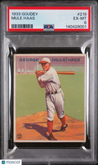 1933 Goudey Mule Haas #219 PSA 6