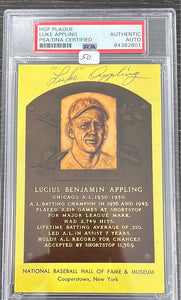 HOF PLAQUE LUKE APPLING PSA/DNA AUTHENTIC
