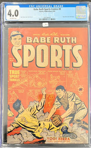 Babe Ruth Sports Comics #8 CGC 4