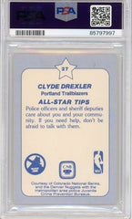 1984 Star All-Star Game #27 Clyde Drexler Denver Police Mint 9