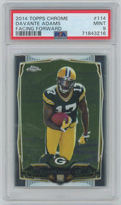 2014 Topps Chrome Davante Adams Rookie Facing Forwards #114 PSA Mint 9