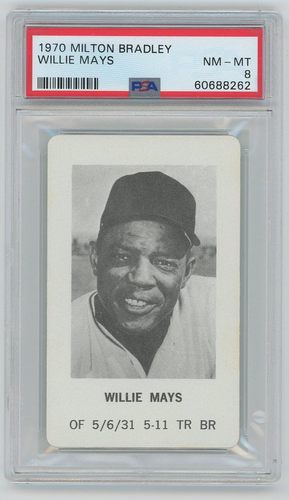 1970 Milton Bradley Willie Mays PSA 8