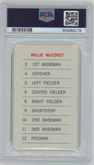 1970 Milton Bradley Baseball, Willie McCovey, PSA 8