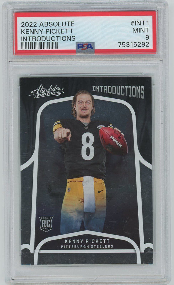 2022 Absolute Kenny Pickett Introductions #INT1 PSA Mint 9
