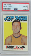 1971 Topps Basketball, Jerry Lucas, #81, PSA 8