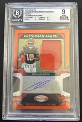 2025 Certified Freshman Fabric Mirror Signatures Orange Quinshon Judkins