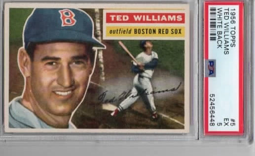 1956 Topps Ted Williams PSA 5