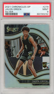 2021 Chronicles Dp #279 Jalen Green PSA 9 Mint Silver