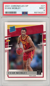2021 Chronicles DP Evan Mobley PSA 9 Mint