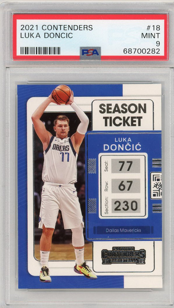 2021 Contenders #18 Luka Doncic PSA 9 Mint