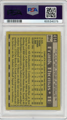 1990 Topps Baseball, Frank Thomas, #414, PSA 8