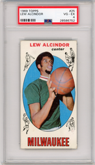 1969 Topps Basketball, Lew Alcindor, PSA 4