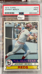 1979 Topps Baseball, Johnny Bench, #200, PSA 9