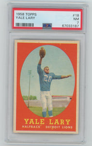 1958 Topps Yale Lary #18 PSA 7