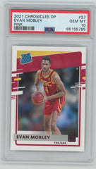 2021 Panini Chronicles Draft Picks Basketball, Rated Rookie Pink, Evan Mobley, #27, PSA 10