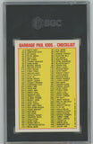 1985 Topps Garbage Pail Kids #8A Adam Bomb SGC 7.5