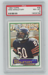 1983 Topps Football, Mike Singletary, #38, PSA 8