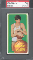 1970 Topps Basketball, Pete Maravich, #123, PSA 7